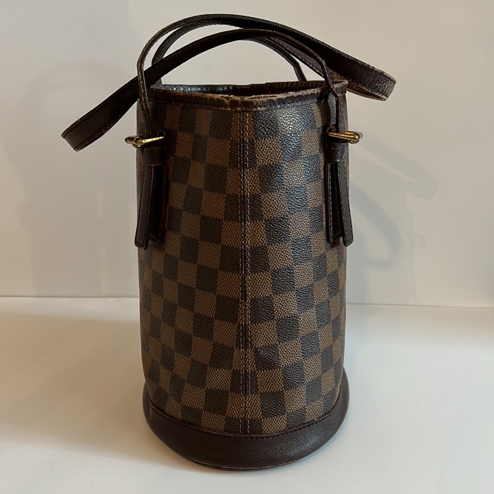 Louis Vuitton Marais bucket bag in Damier Ebene - Picture 2 of 16